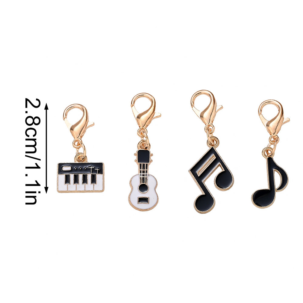 Music-Themed Alloy Pendant Charms