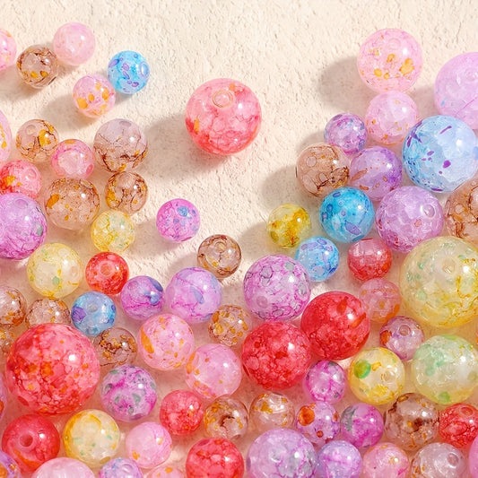 Colorful Dot Acrylic Bubble Beads