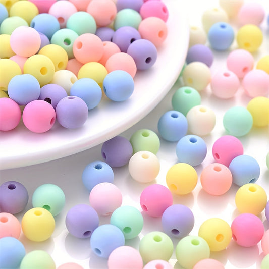 Candy Color Acrylic Round Beads