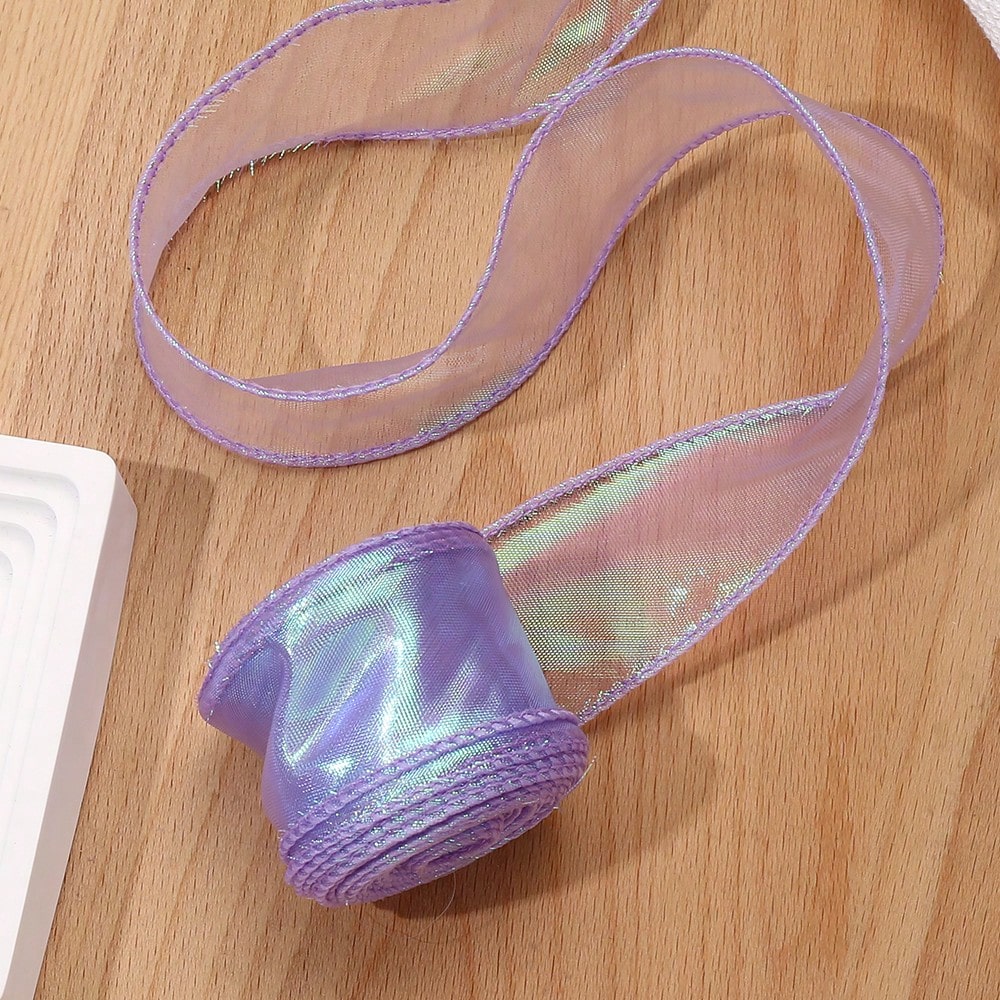 10-Yard 4 cm Iridescent Fishtail Organza Ribbon