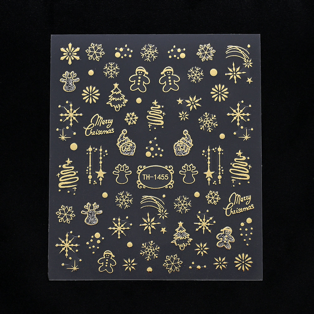 Gold Pattern Manicure Stickers