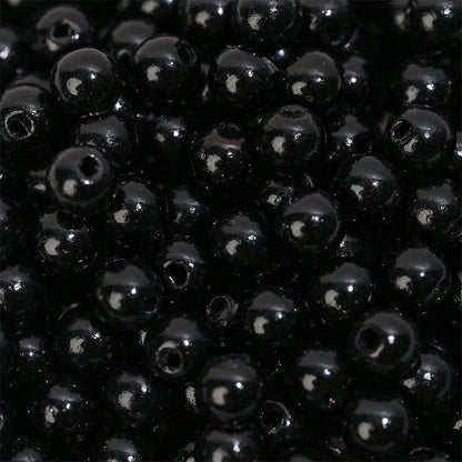 200/400pcs 8mm Acrylic ABS Imitation Pearl Round Spacer Beads