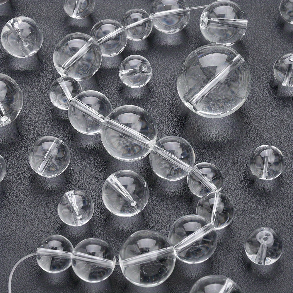 Clear Round Glass Beads