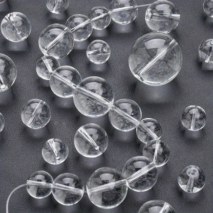 Clear Round Glass Beads