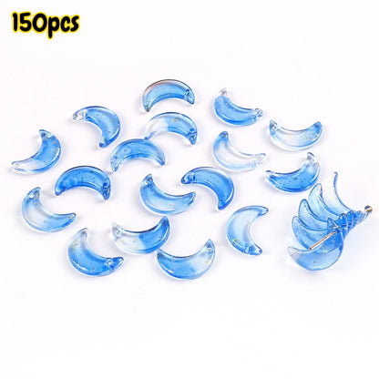 Crystal Moon Pendant Charms