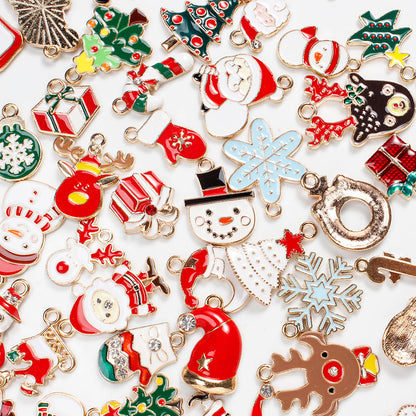 Mixed Metal Christmas Pendants