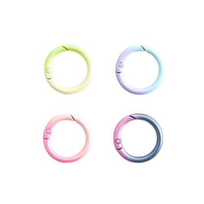 20PCS 25×19mm Gradient Spring Gate O-Ring Buckle Set