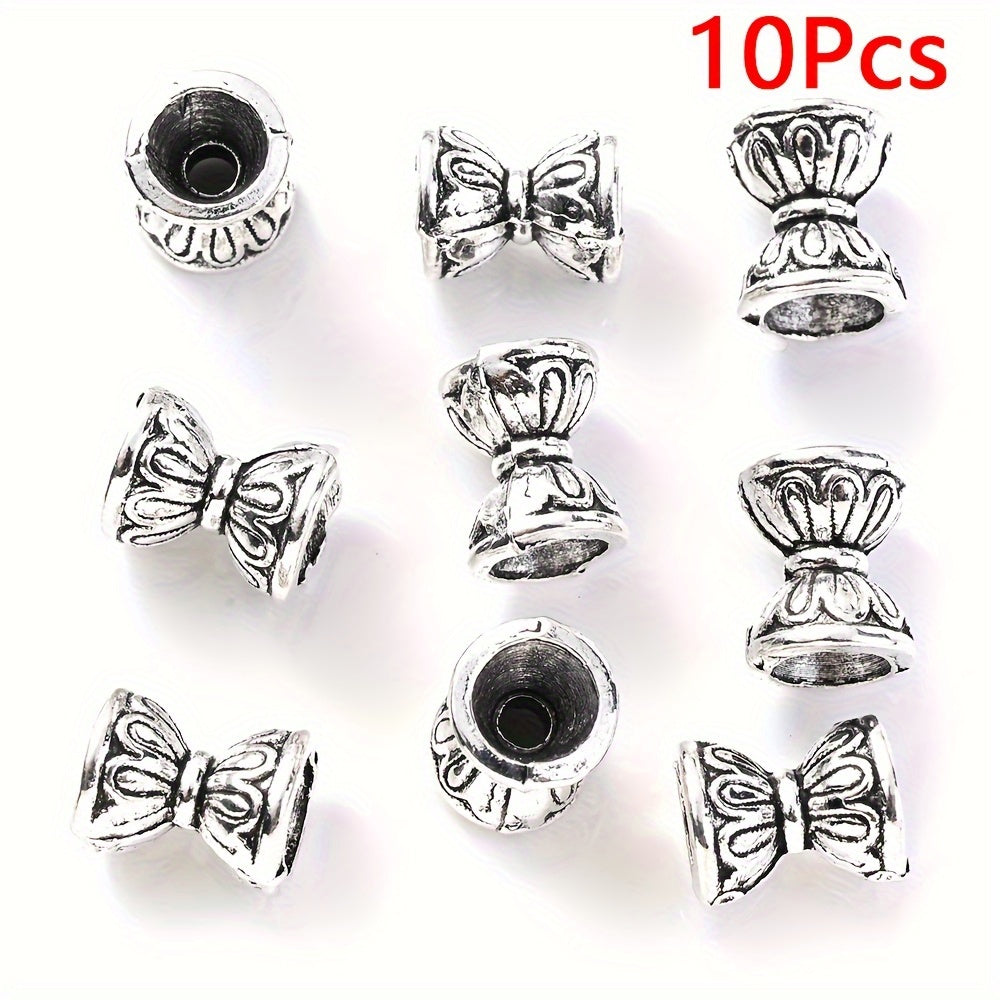 10/50PCS 6mm White Double-Sided Lotus Bead Set
