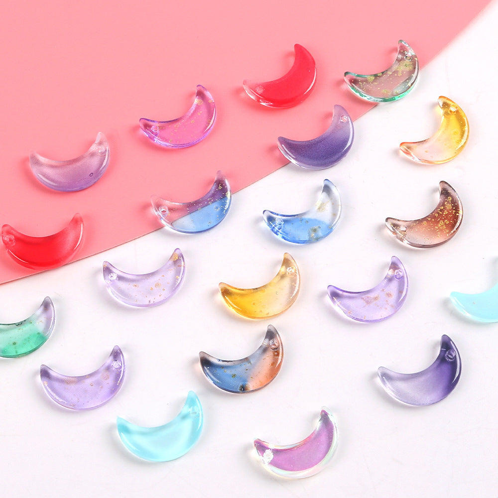 Crystal Moon Pendant Charms