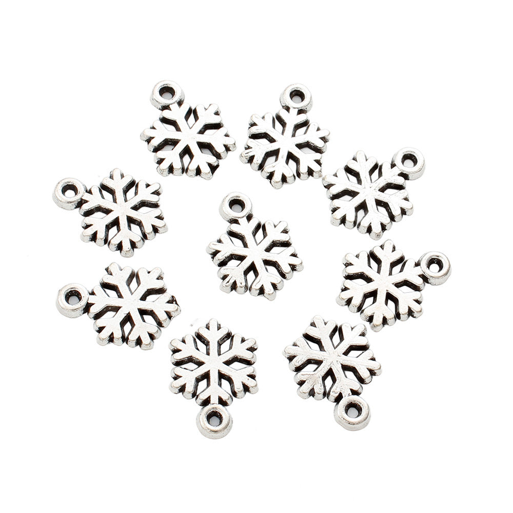Hollow Snowflake Alloy Pendants