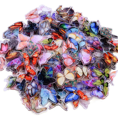 Colorful Butterfly Acrylic Flatback Embellishments