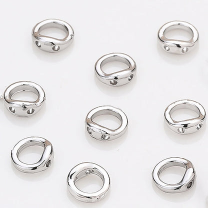 Copper Round Jewelry Clasp Connectors