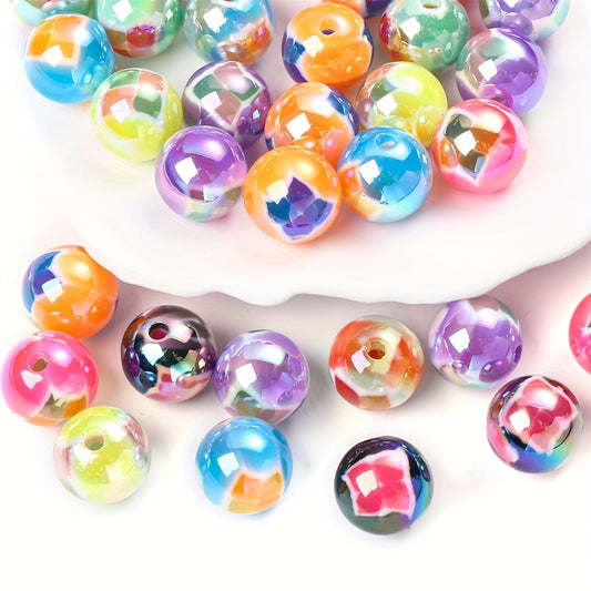 AB Color Resin Round Beads
