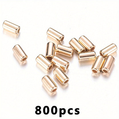 800pcs Multicolor Cylinder Tube Beads Loose Spacer CCB Beads