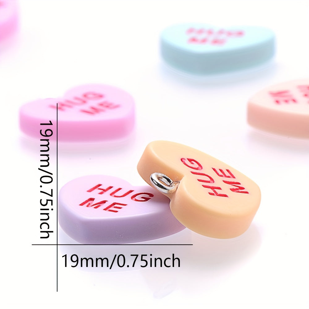 Sweet Heart Resin Pendants