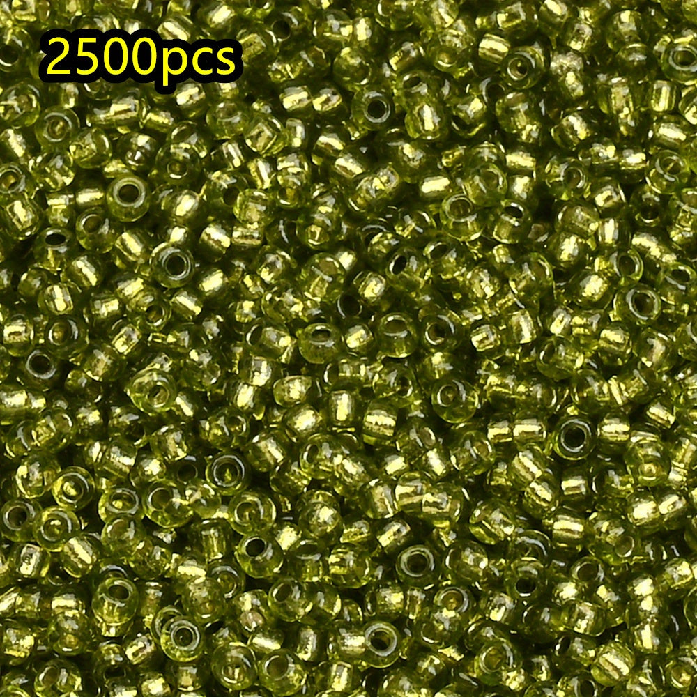 2500pcs/set 1.5mm Shiny Glass Seed Beads