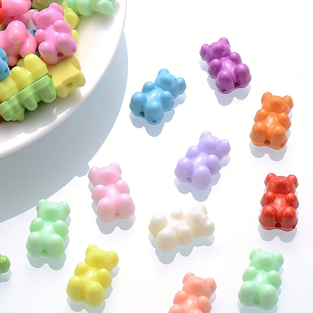 Candy Color Acrylic Gummy Bear Beads