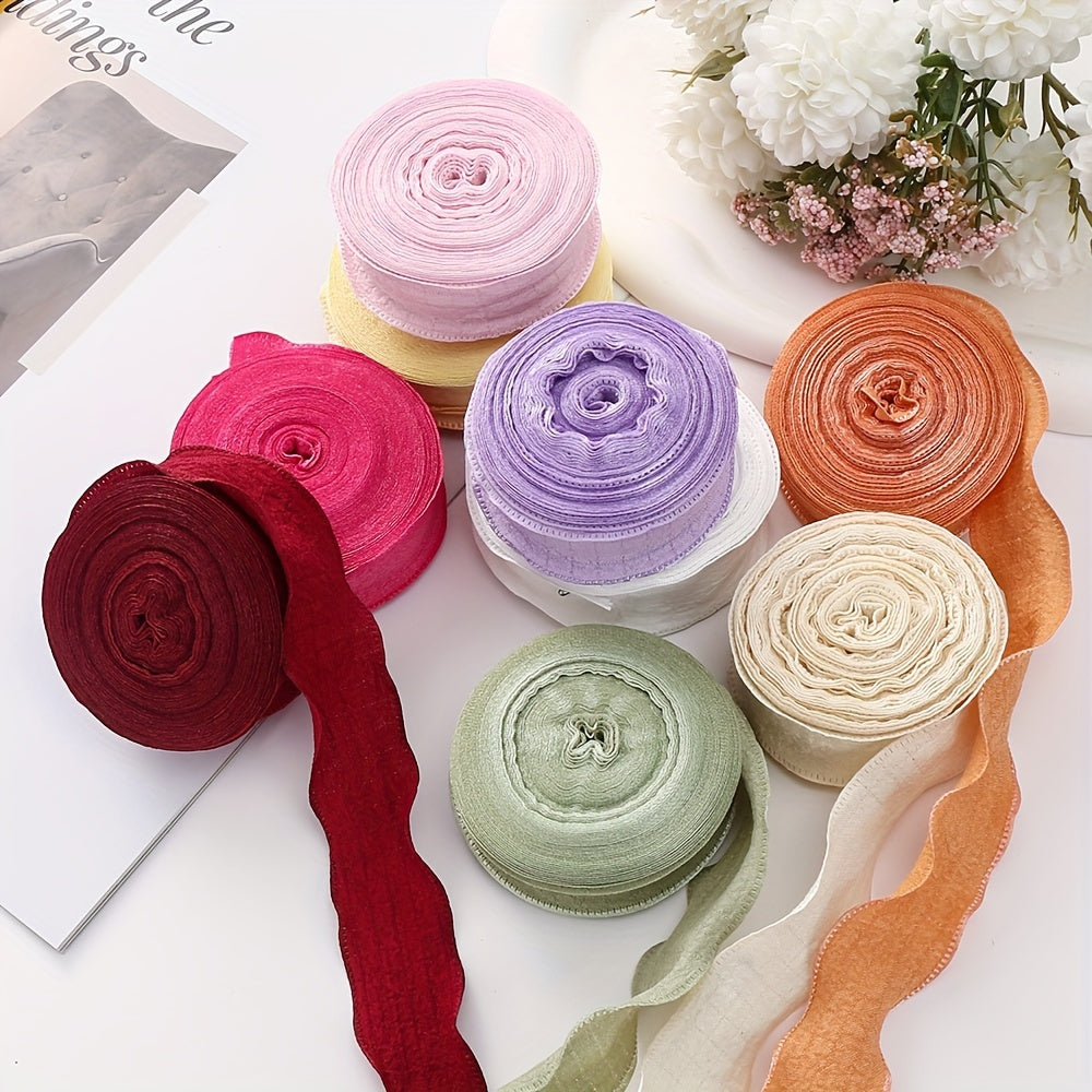 Pleated Fishtail Tulle Ribbon for Floral & Gift Decoration