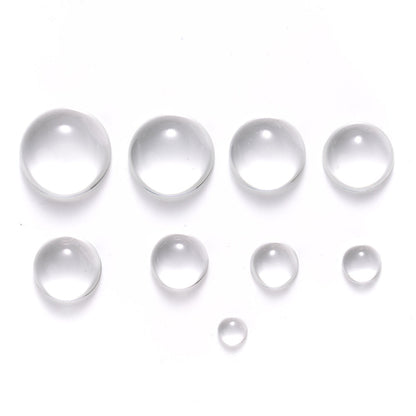 20/50PCS Transparent Dome Glass Cabochon Set