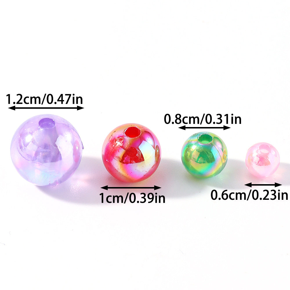 390/650/1300/2600pcs Acrylic Sparkling Spacer Beads