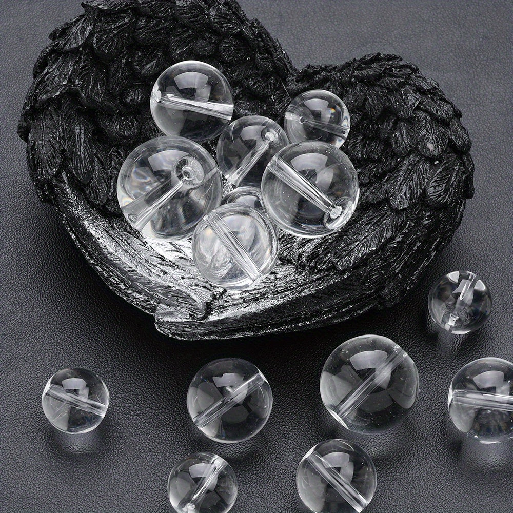 14/16/18/20/22/25/30mm Transparent Round Glass Beads