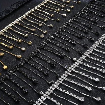 Rhinestone Tassel Chain