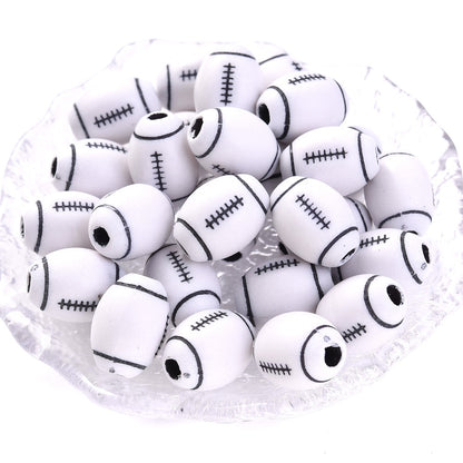 50pcs 39 Styles Mixed Sports Ball Beads