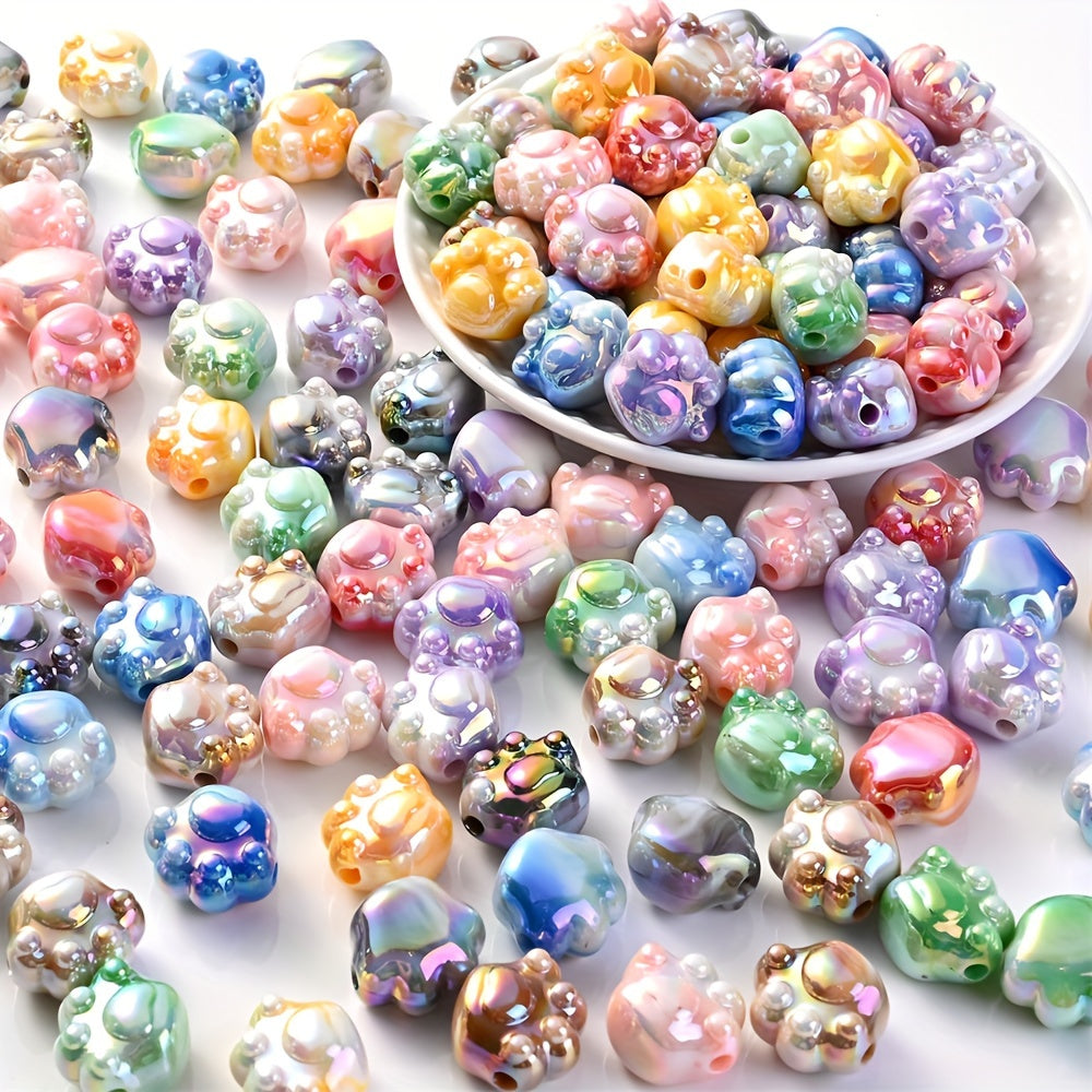 10PCS 16×19mm Bear Claw Acrylic Bead Set