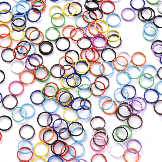 100PCS 10mm Colorful Double-Ring Connector Set
