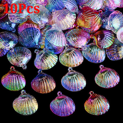 Mixed Color Shell Acrylic Pendants