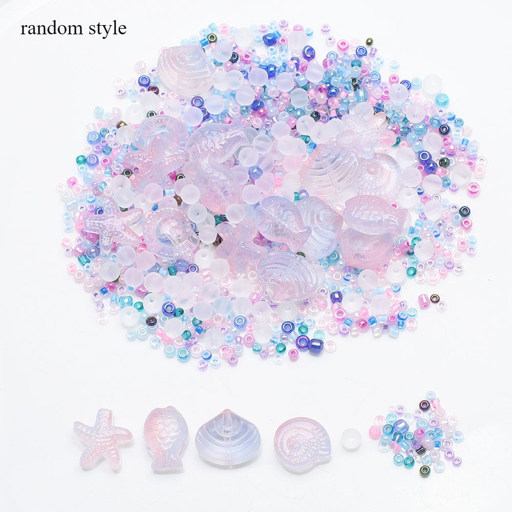 49g Ocean Series Glass Bead Assortment