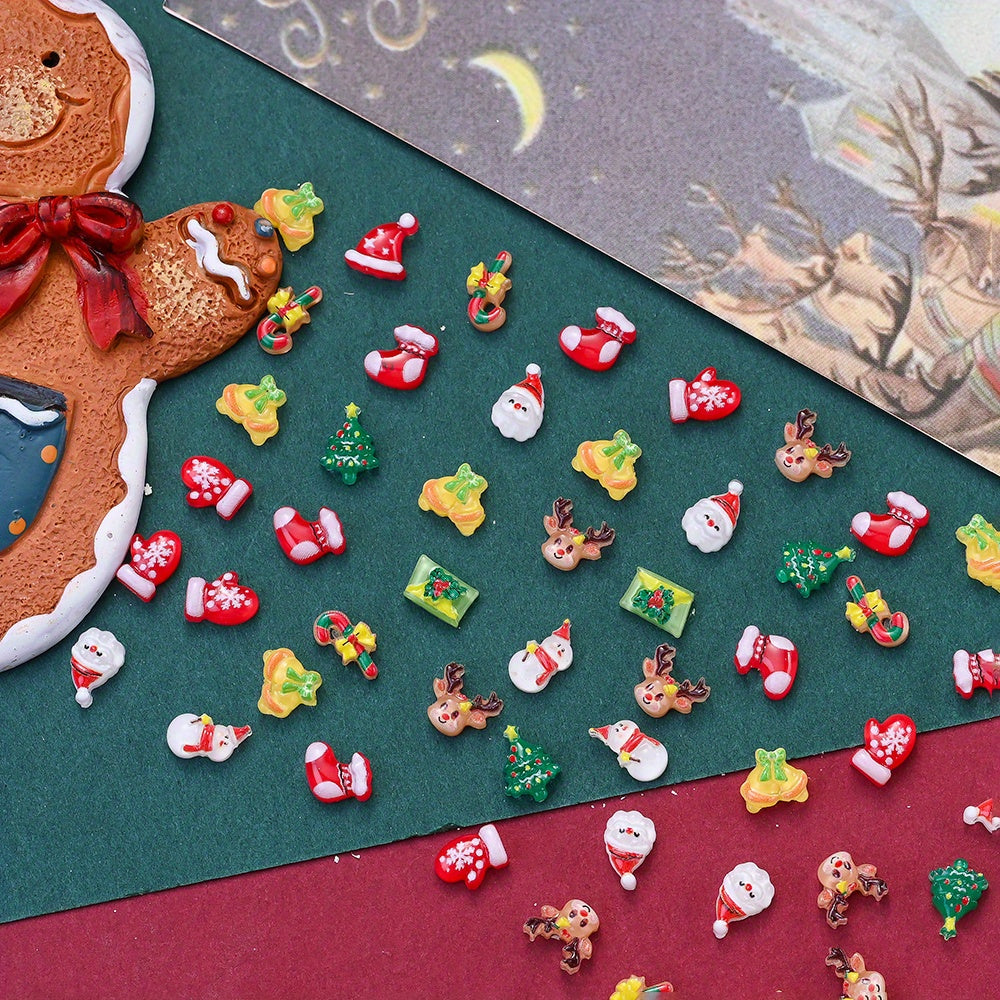 Christmas Resin Flatback Embellishments