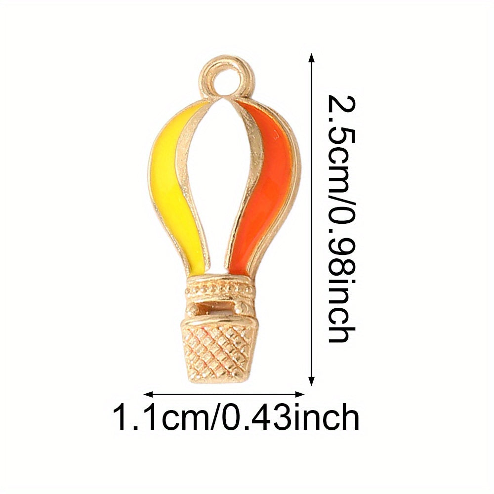 Hot Air Balloon Drip Pendant Charms