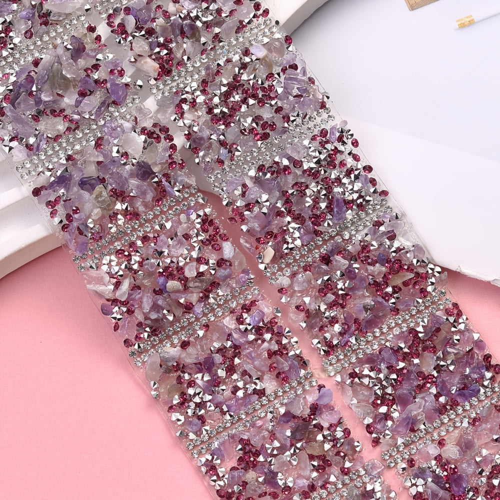 14PCS 40×30mm Self-Adhesive Decorative Gravel Embellishment Set