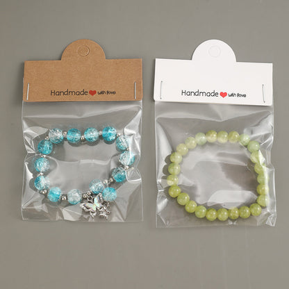 200PCS Handmade Jewelry Packaging Set with Clear Bags & Cards