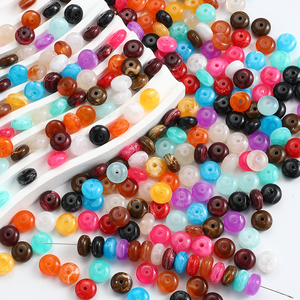 Yellow Lemon Acrylic Beads