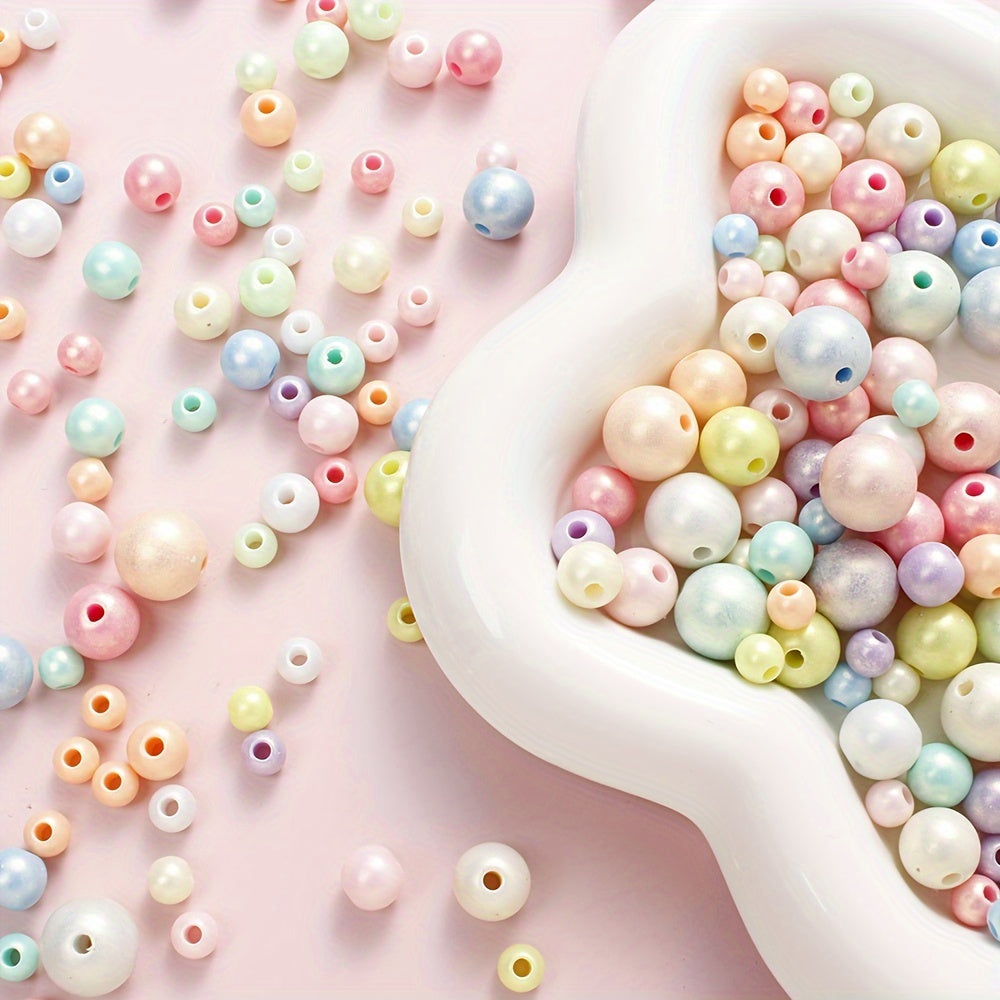 Macaron Acrylic Round Beads