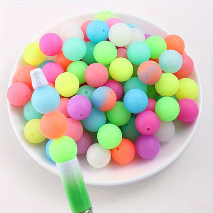 20pcs 15mm Round Silicone Luminous Beads