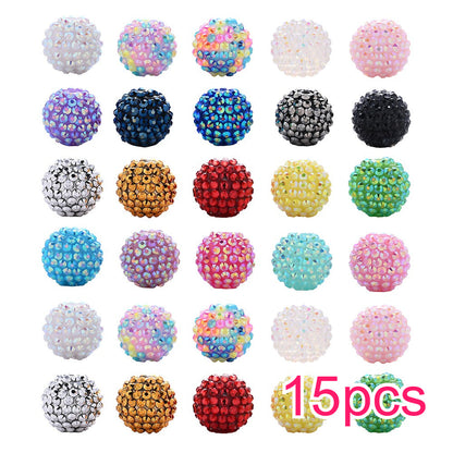 Rhinestone Rondelle Spacer Beads