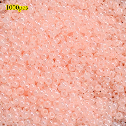 1000pcs 2mm Random Color Glass Seed Beads