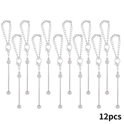 Metal Beaded Keychain Rods