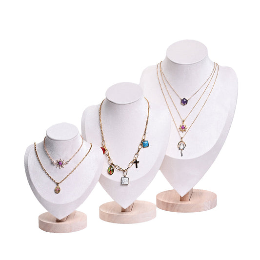 1PC Velvet Necklace Display Mannequin Bust