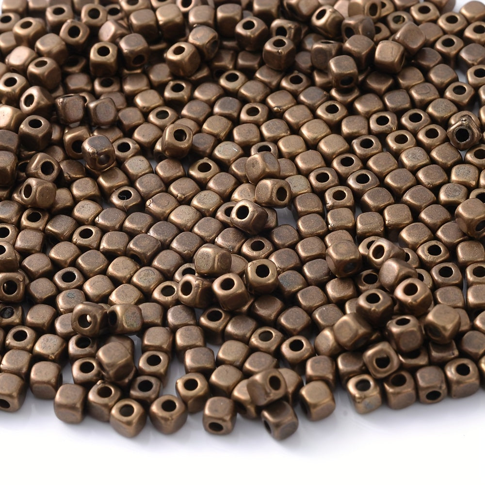 100PCS 3mm Multicolor Cube CCB Spacer Bead Set