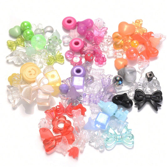 300G Mixed Color Acrylic Bead & Charm Set