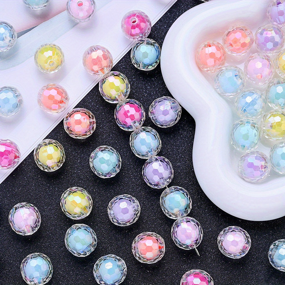 10pcs 16mm Y2K Disco Ball Acrylic Beads