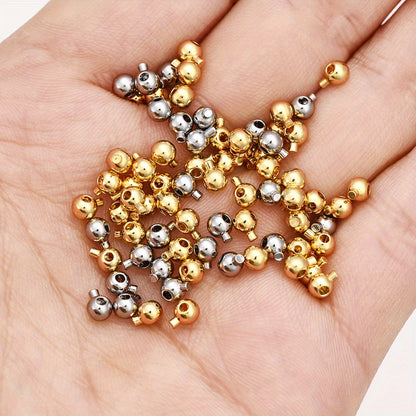 20pcs/set Tiny Copper Crimp Stopper Beads