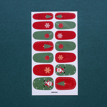 1 Sheet Christmas Nail Wrap Stickers