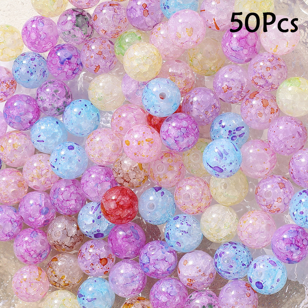 Colorful Dot Acrylic Bubble Beads