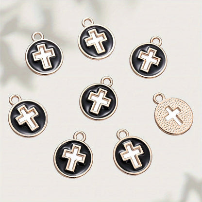 Enamel Cross Pendant Charms