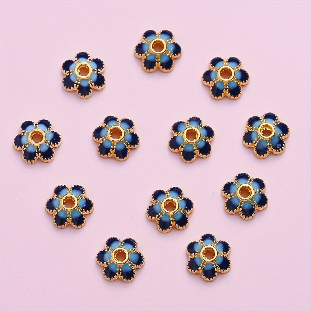 Vintage Alloy Flower Spacer Beads